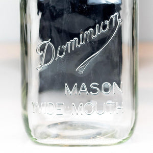 Dominion Underlined Square Body Wide Mouth Quart