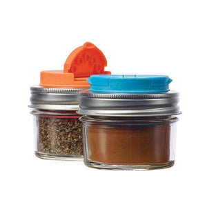 'Jarware' - Mason Jar Spice / Shaker Lid Set (Regular Mouth)