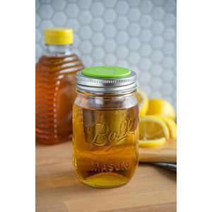 'Jarware' - Mason Jar Tea Infuser Lid (Regular Mouth)