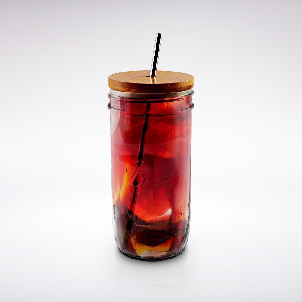 'Classic Bamboo Tumbler' - Mason Jar Straw Lid - LID ONLY - PRE-ORDER