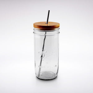 'Classic Bamboo Tumbler' - Mason Jar Straw Lid - LID ONLY - PRE-ORDER