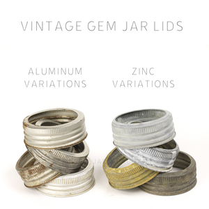 Vintage Zinc Gem Mouth Rings