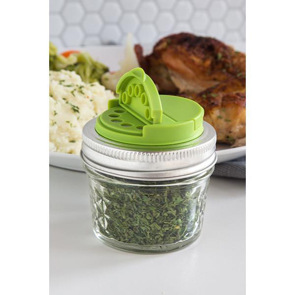 'Jarware' - Mason Jar Spice / Shaker Lid Set (Regular Mouth)