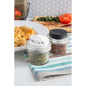 'Jarware' - Mason Jar Spice / Shaker Lid Set (Regular Mouth)